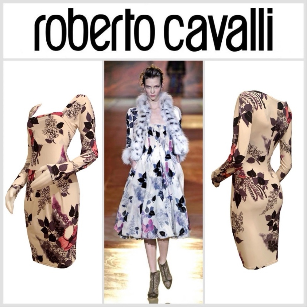 ROBERTO CAVALLI S/S 2008 Dress Editorial Size 42